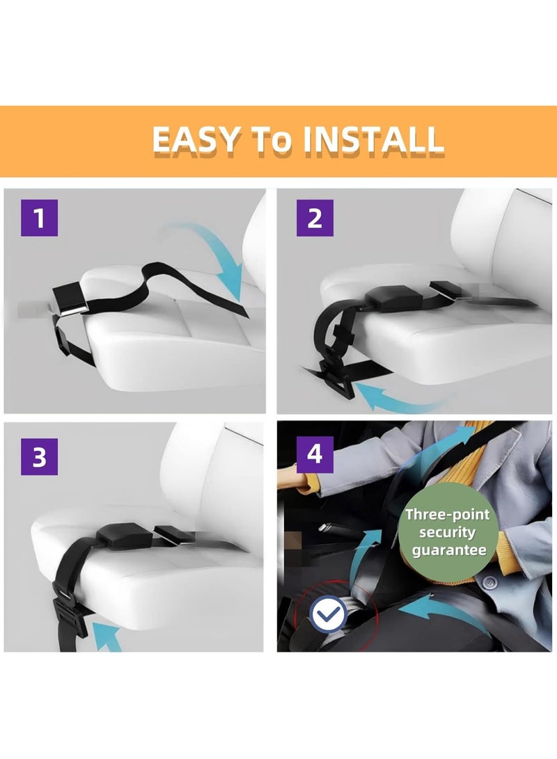 كيلا حزام أمان للحمل، أداة ضبط حزام الأمومة للسيارة، حزام مقاوم للضغط ومسامي للهواء للنساء الحوامل، يحمي الأجنة، يمنع الضغط ويحمي بطن الحامل، ضروري للأمومة - Image 2