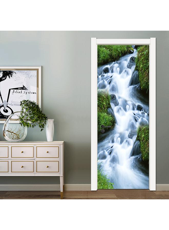 Bluejw Landscape Series Decorative Stickers Simulation Door Stickers Removable Waterproof Bedroom Living Room Renovation Pvc Wall Stickers A Generation Of Hair - Image 2