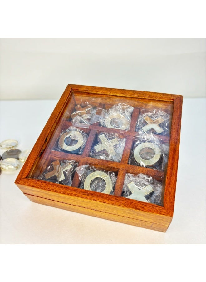 Rustic Charm Tic Tac Toe Game - Image 4