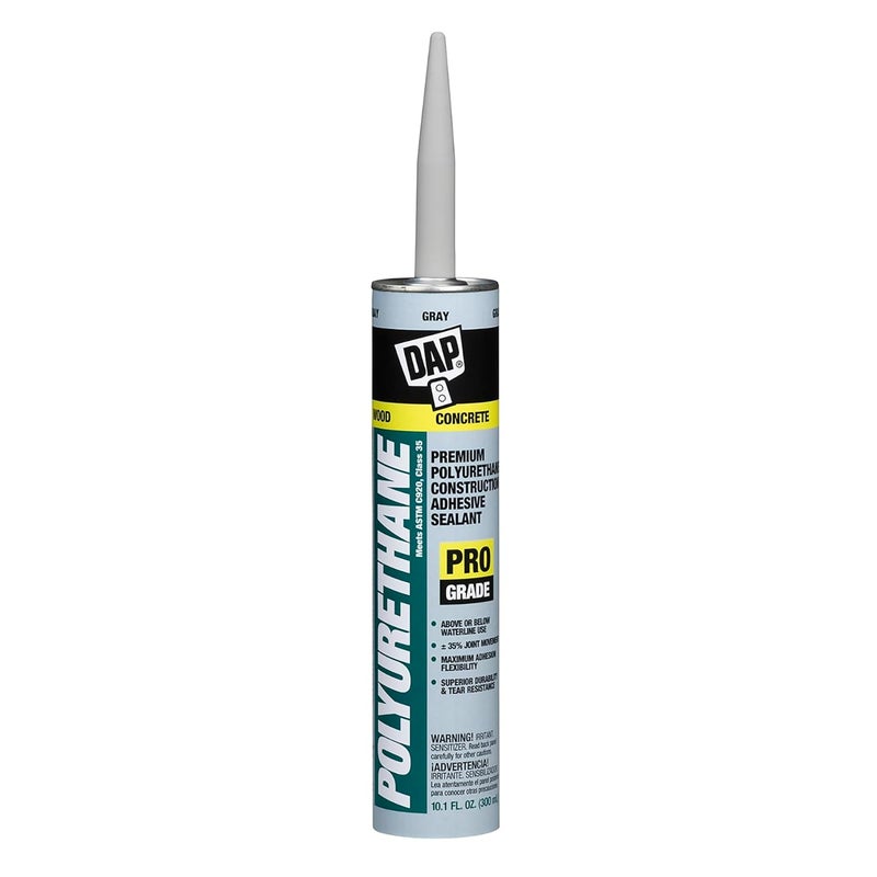 DAP 18814 10.1 oz. Premium Polyurethane Construction Adhesive Sealant - Gray - Image 1