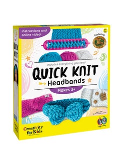 Creativity for Kids Quick Knit Headband Making Kit Kids Knitting Kit For Beginners Diy Projects For Kids  - Image 1