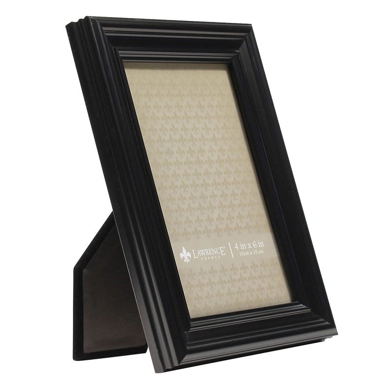 Lawrence Frames 535446 Black 4x6 Classic Detailed Picture Frame - Image 2