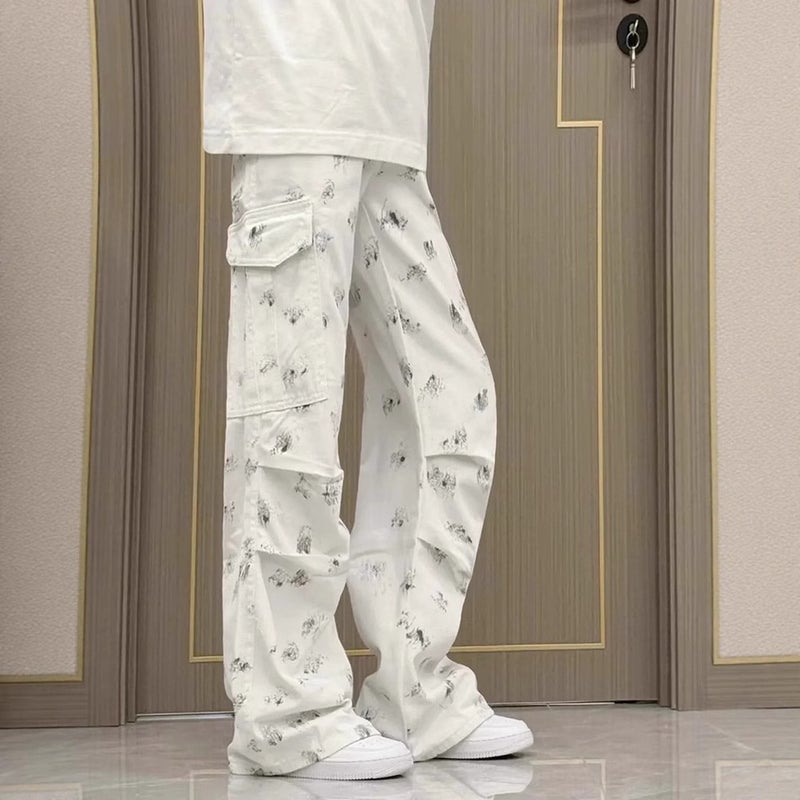 Unisex Classic Denim Jeans Loose Fit Daily Outdoor Wear - Image 3
