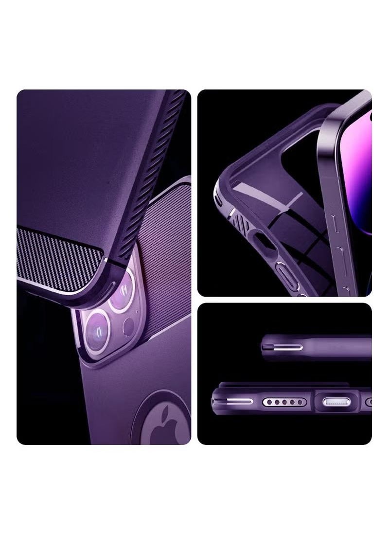 Color Fans - Rugged Armor iPhone 14 Pro Case Deep Purple - Image 1