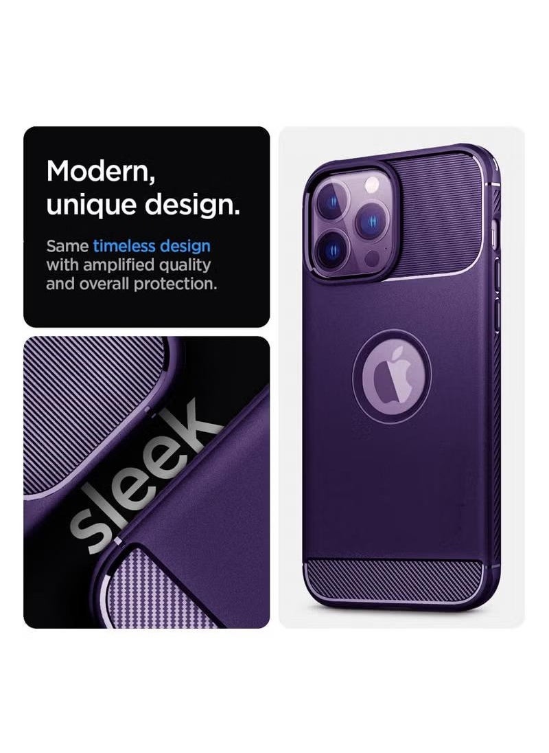 Color Fans - Rugged Armor iPhone 14 Pro Case Deep Purple - Image 1