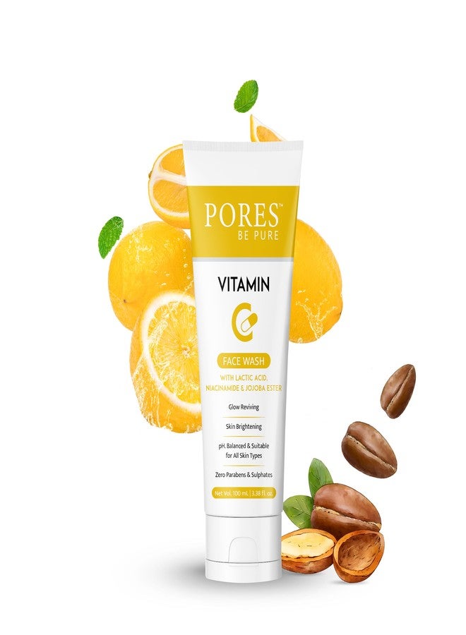 PORES Be Pure Vitamin C Brightening Face Wash | Skin-Illuminating Daily Cleanser for Glowing, Hydrated & Even-Toned Skin | Reduces Dark Spots & Pigmentation | Face Wash for Men & Women | All Skin Types - ( 100mL X 3 ) - Image 2