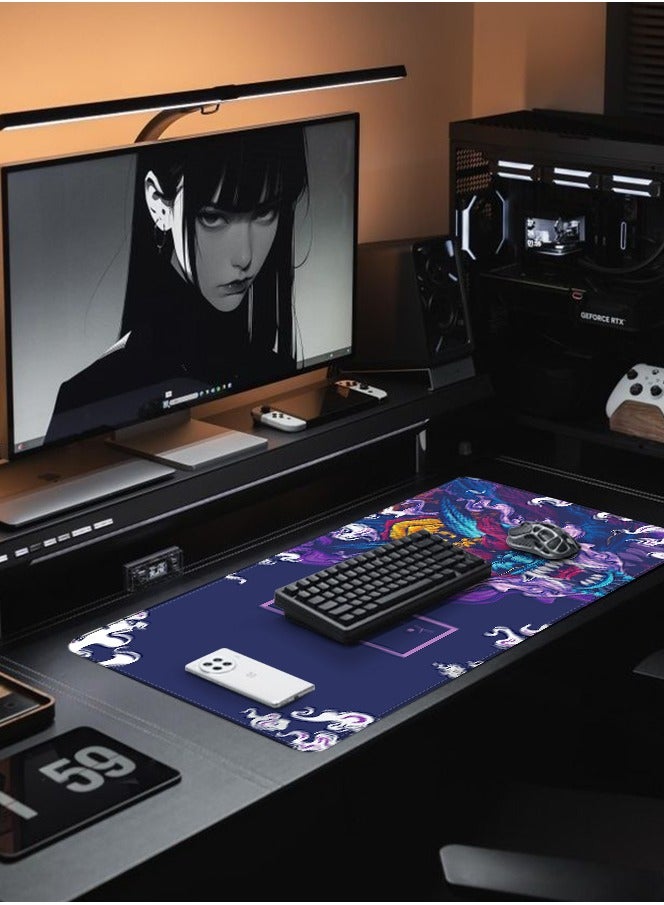 Mousepads 900x400x3mm Large Mouse Pad Extended Gaming Non-Slip Rubber Base Office Desk Keyboard Mouse Pads Black - Image 2