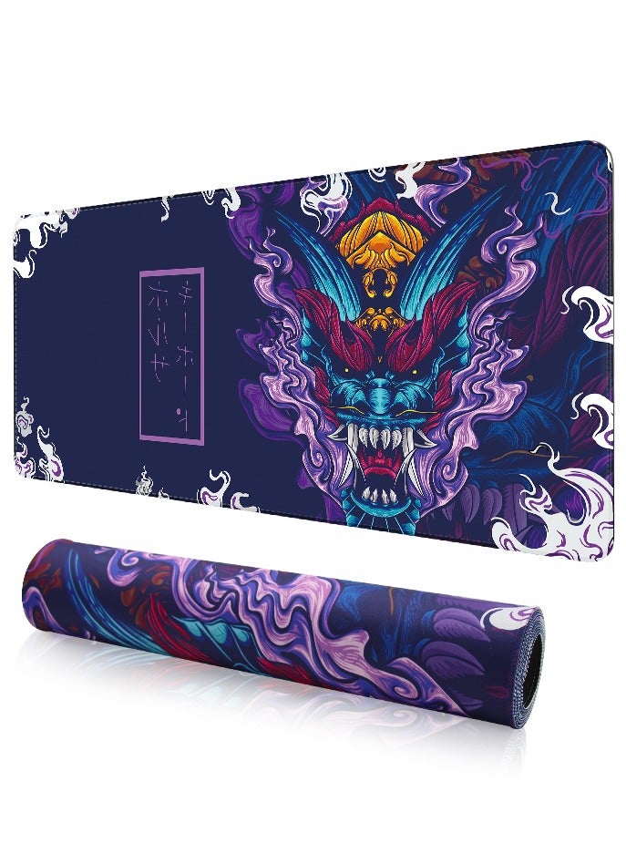 Mousepads 900x400x3mm Large Mouse Pad Extended Gaming Non-Slip Rubber Base Office Desk Keyboard Mouse Pads Black - Image 1