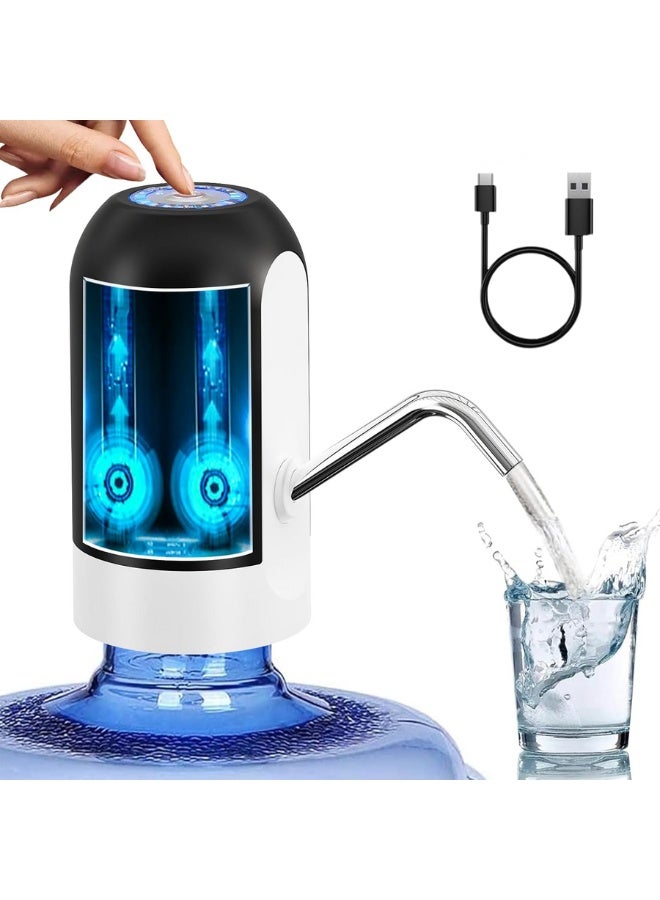 Water bottle dispenser 5 gallon water bottle pump usb charging automatic drinking water pump portable electric water dispenser water bottle switch for universal 5 gallon bottle - Image 1