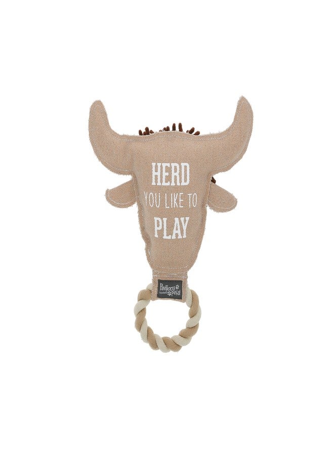 شركة بافيليون جيفت شركة بافيليون للهدايا - قطيع - لعبة كلب من حبل قماشي على شكل بقرة، لعبة شد الحبل، هدية مثالية للجراء ومحبي الكلاب. - Image 3