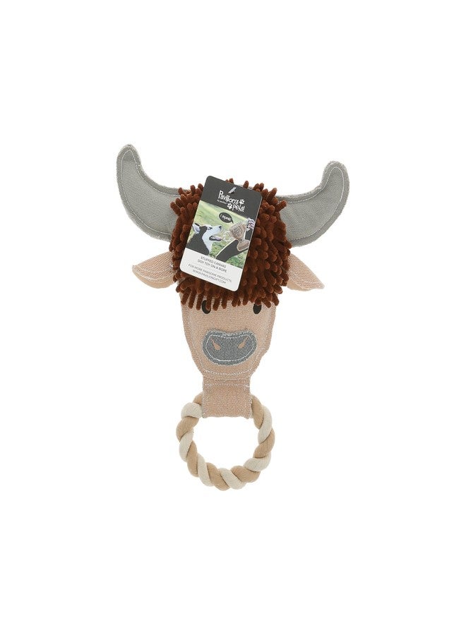 شركة بافيليون جيفت شركة بافيليون للهدايا - قطيع - لعبة كلب من حبل قماشي على شكل بقرة، لعبة شد الحبل، هدية مثالية للجراء ومحبي الكلاب. - Image 4