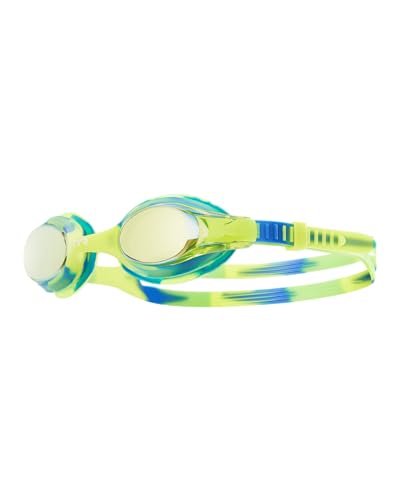 TYR Swimple Metallized Kids Swim Goggles Mirrored Swimming Goggles for Competitive Training and Recreation AntiFog UVAUVB Protection Watertight Seal - Image 1