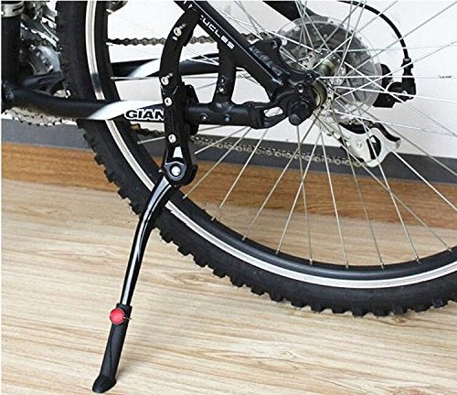 FASTPED® Universal 24'-29'' Adjustable Aluminum MTB Road Bicycle Kickstand (Black) Aluminum-Alloy Side Kickstand,Adjustable Support,Kick Stand for Road Bike Mountain Bicycle (Black) (Long Head) - Image 3