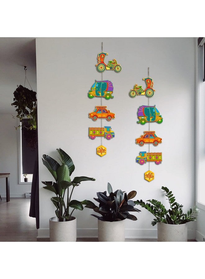 Artvibes Decorative Vehicles Wall And Door Hanging for Home | Office | Living Room | Gift | Decorative Items For Home Wall | Front Door Hanging | Entry Wall Decoration Items (WH_5213N), Set of 2