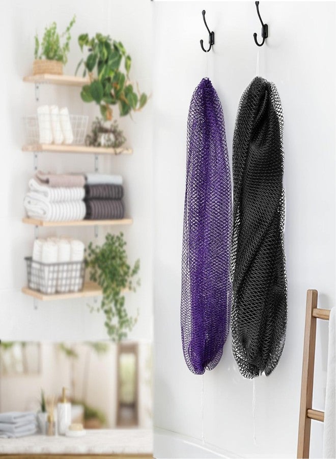 Bovinde African Net Sponge Authentic, Loofah, Bath Sponges 2 Pack (Purple - Image 5