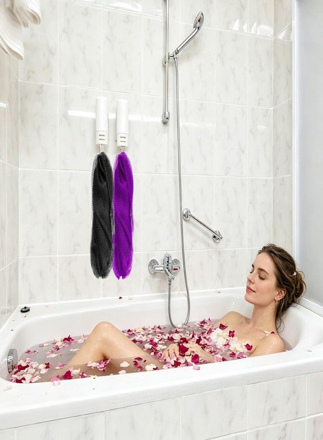 Bovinde African Net Sponge Authentic, Loofah, Bath Sponges 2 Pack (Purple - Image 2