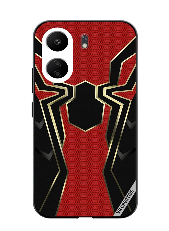 VR CREATIVE Protective Case Cover For Xiaomi Redmi 13C Spiderman Vector Design Multicolour - Image 1