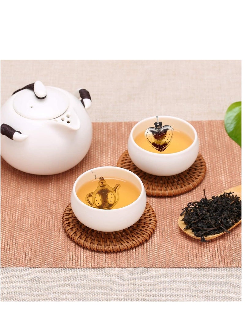 Tea Infuser Cute, Tea Infuser for Loose Tea, Cute Ultra Fine Mesh Tea, Strainer Stainless Steel Tea, Filter Tea Lover Supplies for Teacups Teapots for Tea party 2PCS  - Image 2