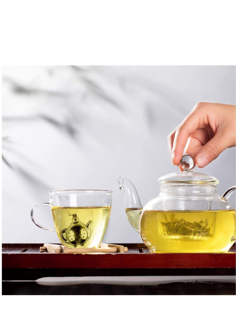 Tea Infuser Cute, Tea Infuser for Loose Tea, Cute Ultra Fine Mesh Tea, Strainer Stainless Steel Tea, Filter Tea Lover Supplies for Teacups Teapots for Tea party 2PCS  - Image 3