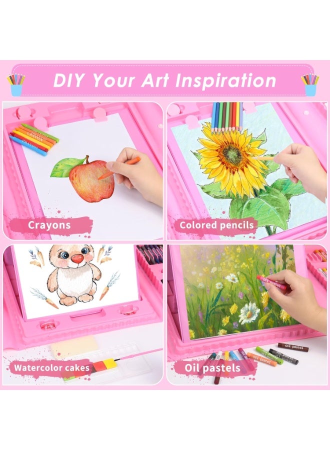 Jourvent 208 PCS Art Supplies Drawing Art Kit for Kids Adults Set with Oil Pastels Crayons, Colored Pencils Paint Brush Watercolor for Budding Artists Kids Teens Boys Girls - Image 3