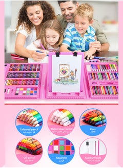 Jourvent 208 PCS Art Supplies Drawing Art Kit for Kids Adults Set with Oil Pastels Crayons, Colored Pencils Paint Brush Watercolor for Budding Artists Kids Teens Boys Girls  - Image 2