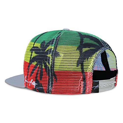 Grace Folly Trucker Hat for Men & Women. Snapback Mesh Caps (US, Alpha, One Size, One Size, Rasta) - Image 3