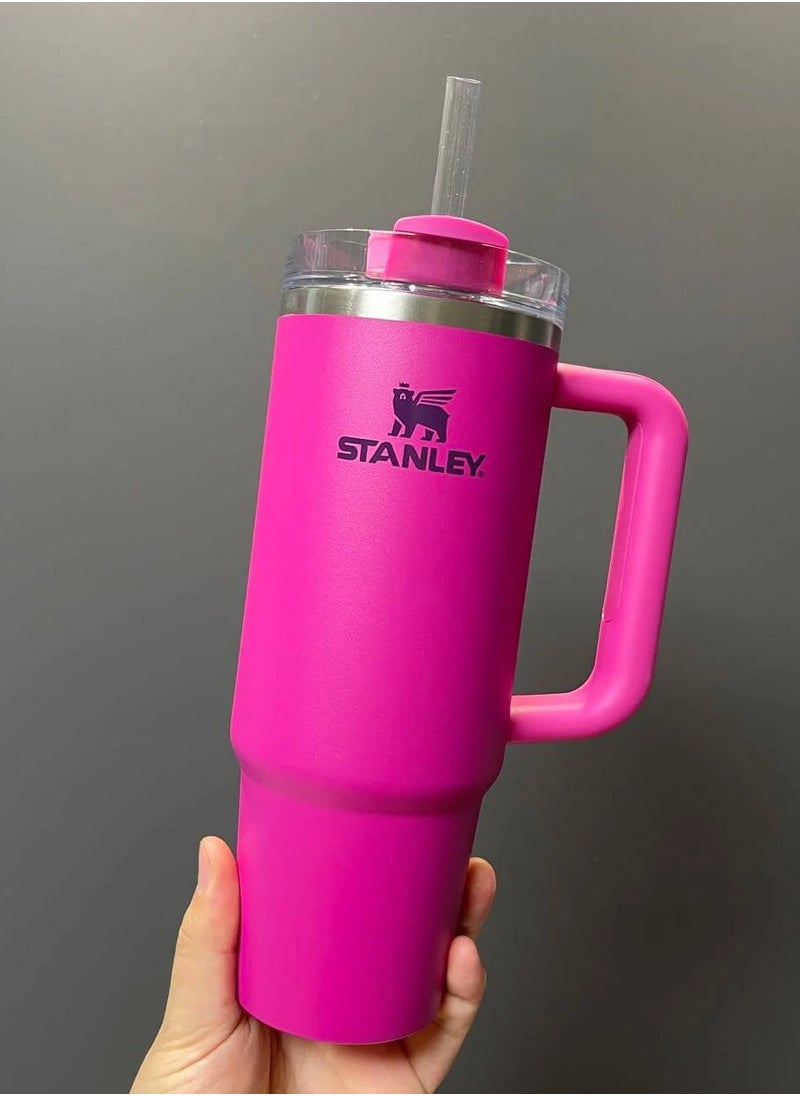 Stanley - STANLEY Quencher H2.0 FlowState Stainless Steel Vacuum Insulated Tumbler with Lid and Straw for Water, Iced Tea or Coffee (Fuchsia, 40 oz) - Image 1