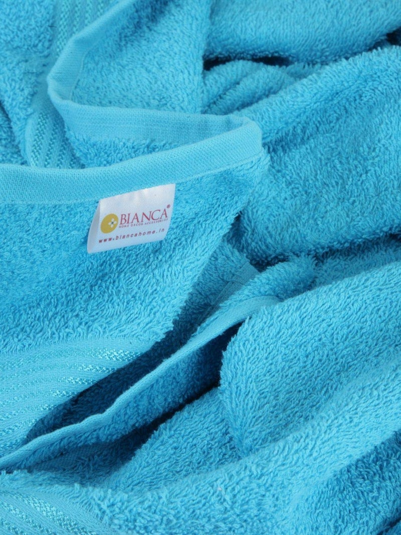 KOPA by Bianca 400 GSM 100% Cotton Soft Terry Towel l 2pc Bath Towel l Bath Towel for Women l Bath Towel l D`Ross l Turq-Taupe - Image 3