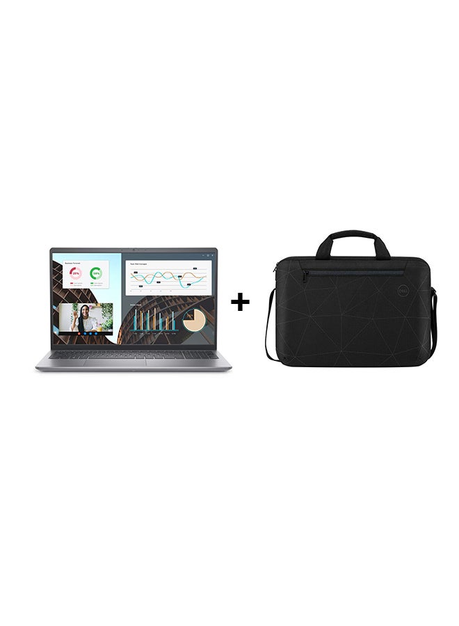 DELL Vostro 3530 Laptop With 15.6 Inch Full HD (1920x1080) Display,Core i7-1355U Processor/8GB RAM DDR4 /512GB SSD/Intel UHD Graphics /Ubuntu 22.04 LTS/NO DVD +Essential Briefcase Black English/Arabic Black - Image 1