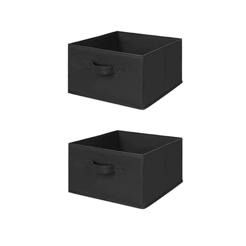 MAX Houser Hanging Shelf Closet Storage Organizer Removable Drawers Hanging Storage Organizer Hanging Sweater 2 Sock Underwear Drawers for Closet Bedroom Black - Image 1
