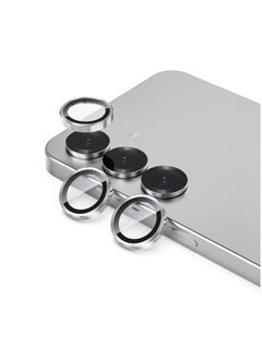 Remson Remson Optic Guard Camera Lens Protector Scratch Resistant Individual Lens Protector with Aluminum Alloy Ring Compatible for Samsung Galaxy S25 - Silver  - Image 1
