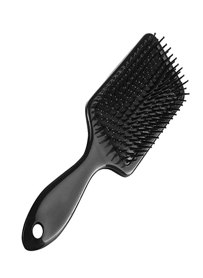 GITGRNTH Paddle Hair Brush Strong & Flexible Bristles having Anti-static Ball Tips For All Hair Types Grooming, Straightening, Smoothing, Detangling Hair, Ideal for Men & Women, Black - Image 1