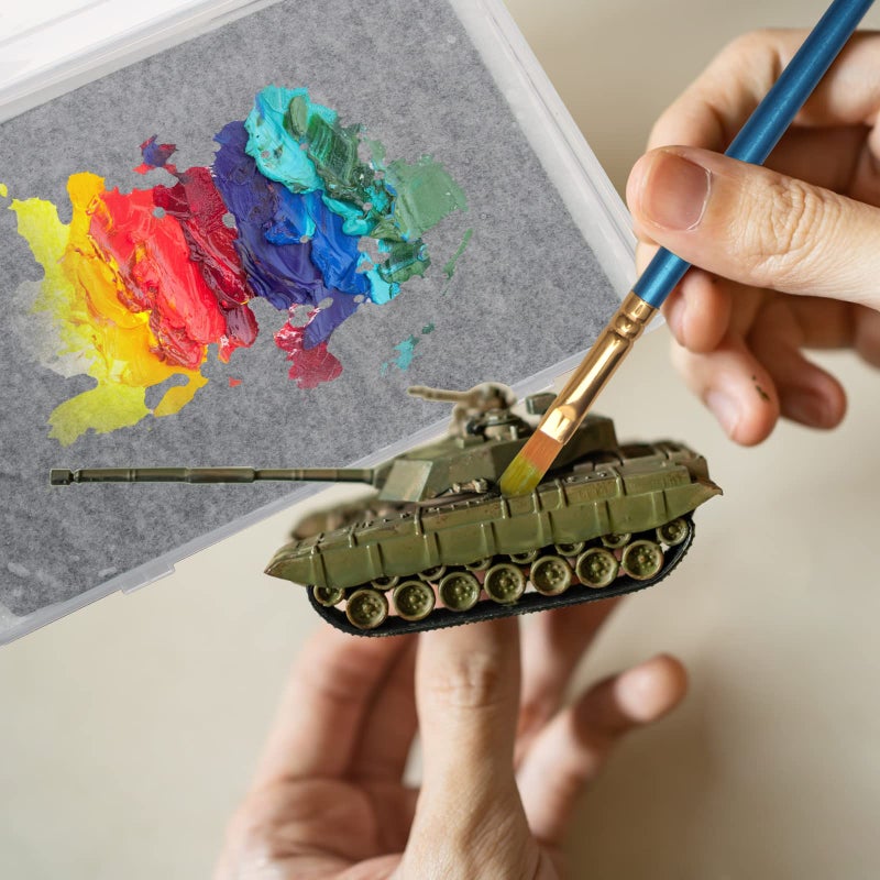 Garpernics Stay Wet Palette for Acrylic Painting Garpernics Wet Palette Tray with Sponges and 100 Papers for Acrylic Paints, Keep Paint Wet and Fresh for Miniatures - Image 2