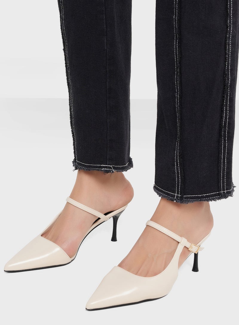 ايلا حذاء بكعب مدبب بألوان متضاربة - Image 5