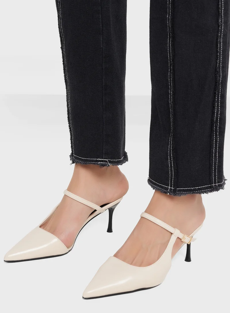 ELLA CREAM Color Block Pointy Pump for Women | Best Price UAE