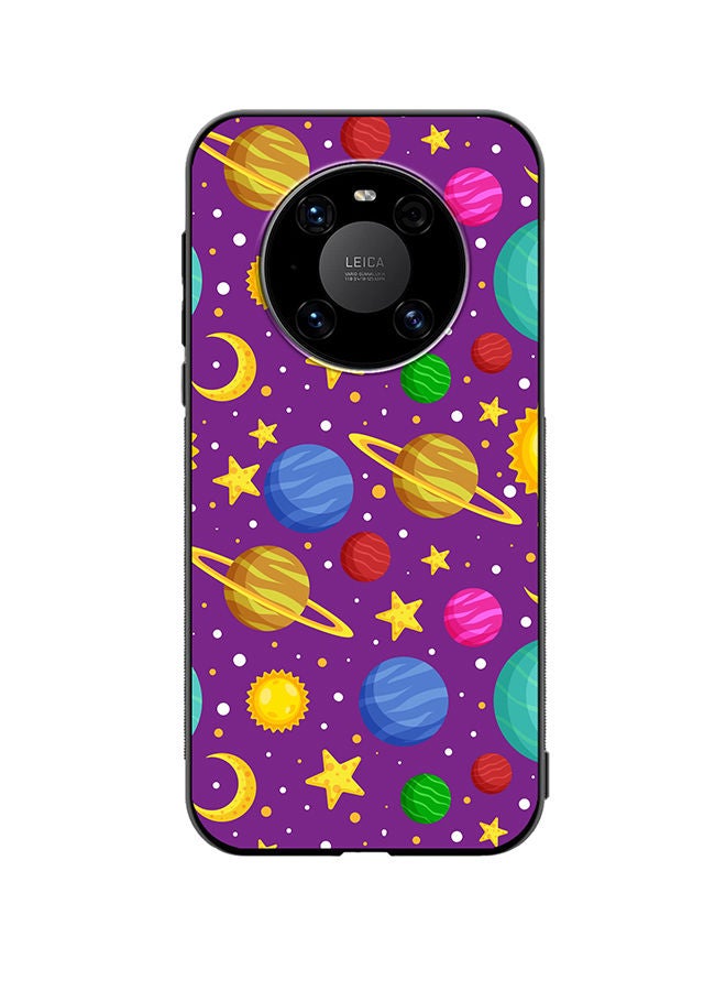 VR CREATIVE Protective Case Cover For Huawei Mate 40 Celestial Bodies Seamless Pattern Design Multicolour - Image 1