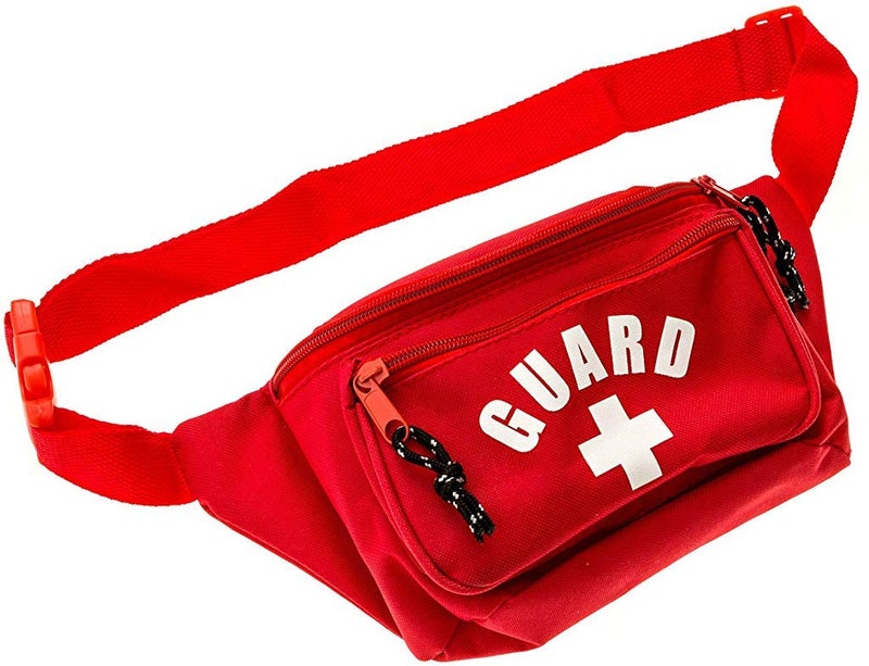 BLARIX Guard Fanny Pack Hip Pack Waist Bag 3 Pockets (Red) - Image 1