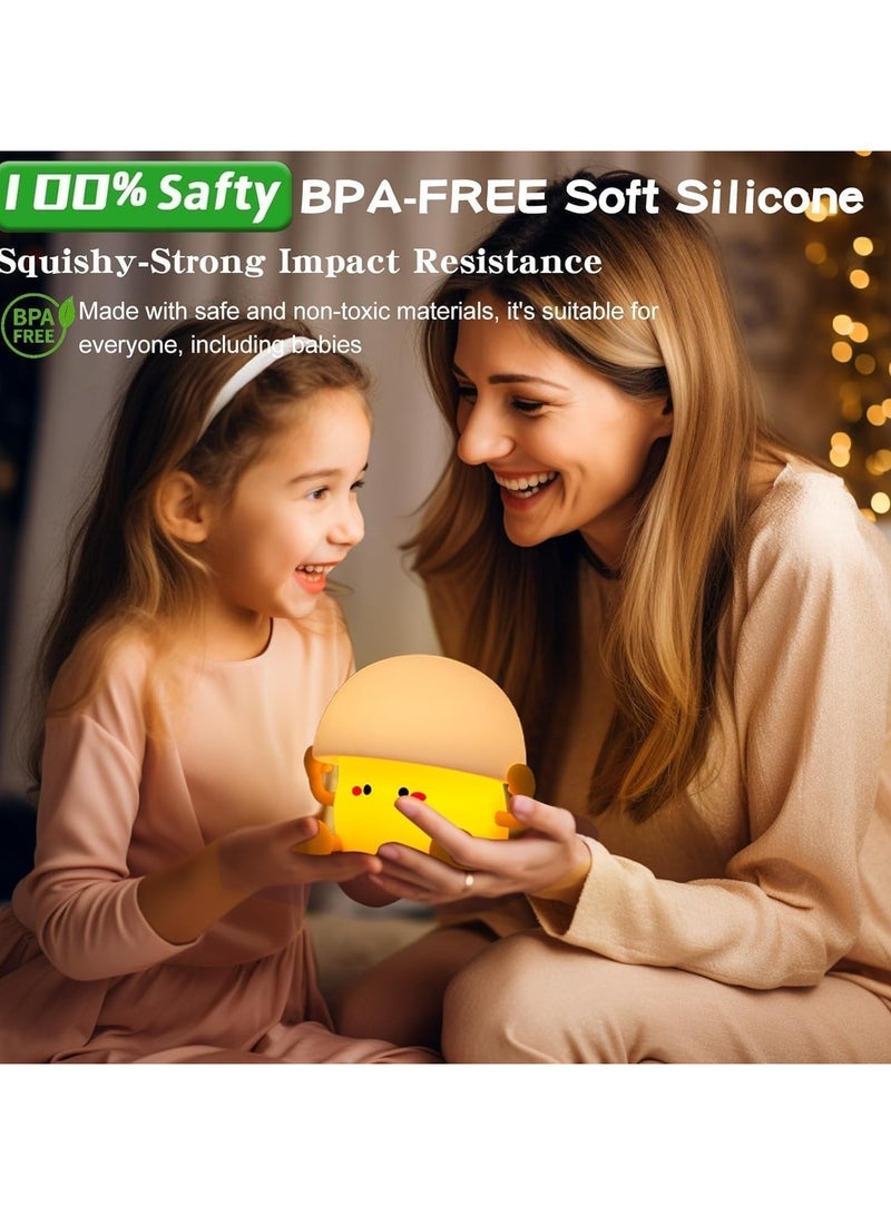 general Night Light, Adorable Silicone Egg-Shaped LED Children's Lamp, Soft Glow Touch-Control Night Light, Perfect Bedside Companion for Nursery and Children's Bedroom Decor - Image 4