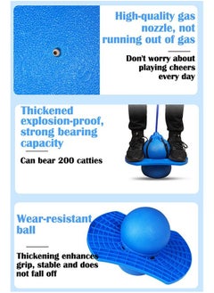 ZCM-HAPPY Children's High Jump Ball Long Height Fitness Equipment Aerobic Balance Coordination Exercise Toy with Pump  - Image 3