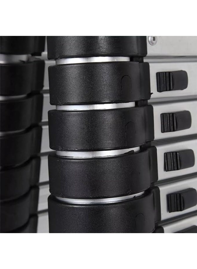 Aluminium Extendable Telescopic Ladder – 3.8m Folding Ladder, Anti-Slip, Multipurpose for Home and Construction - Image 3