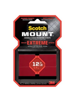 سكوتش شرائط التثبيت Scotch Extreme، شريط قوي مزدوج الجوانب، 8 شرائط، 1 بوصة × 3 بوصة، تستخدم بدلاً من المسامير أو البراغي، تعمل على الأسطح المطلية والمعادن والأكريليك والبلاستيك الصلب والمزيد (414H-St)  - Image 1