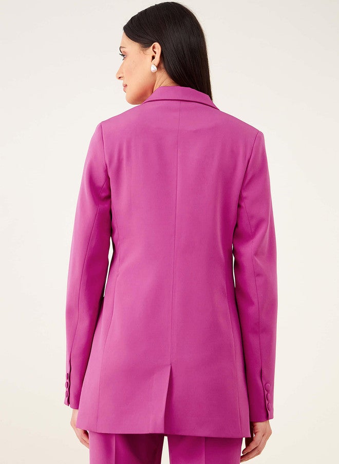 SALT ATTIRE Notched Lapel Double Breasted Blazer - Image 4