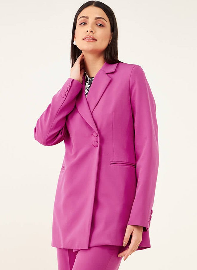 SALT ATTIRE Notched Lapel Double Breasted Blazer - Image 5