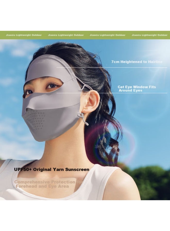 Beneunder Full Face Sunscreen Medical Beauty Mask Uv Protection Mask High Value Riding Mask Face Shield Blue Grey
