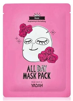 YADAH Korean face mask with roses to moisturize the skin 