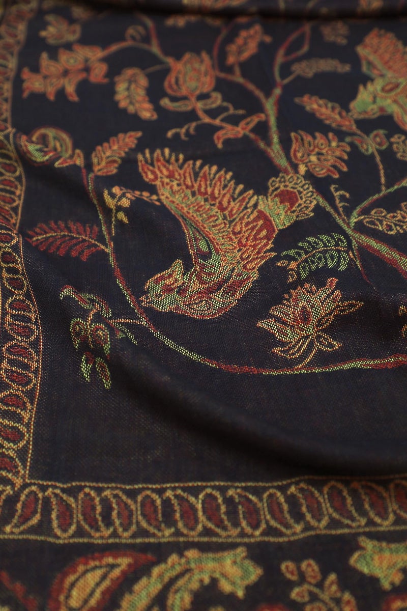 Achillea Reversible Festival Pashmina Rave Scarf Shawl Wrap (Black) - Image 5