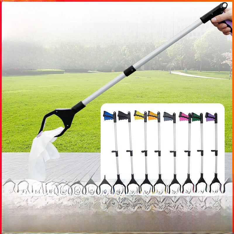 Multifunctional Foldable Trash Grabber Tool Orange 