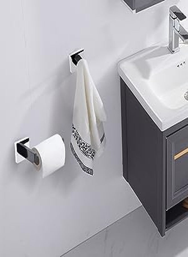 LUXIUR Wall Hooks for Hanging Strong 5kg, Cloth Hook Stand for Bathroom and Kitchen Accessories Items, SUS 304 Grade Stainless Steel, Door Hanger Hook, Bathroom Accessories, Chrome Black, 2 Pack - Image 4