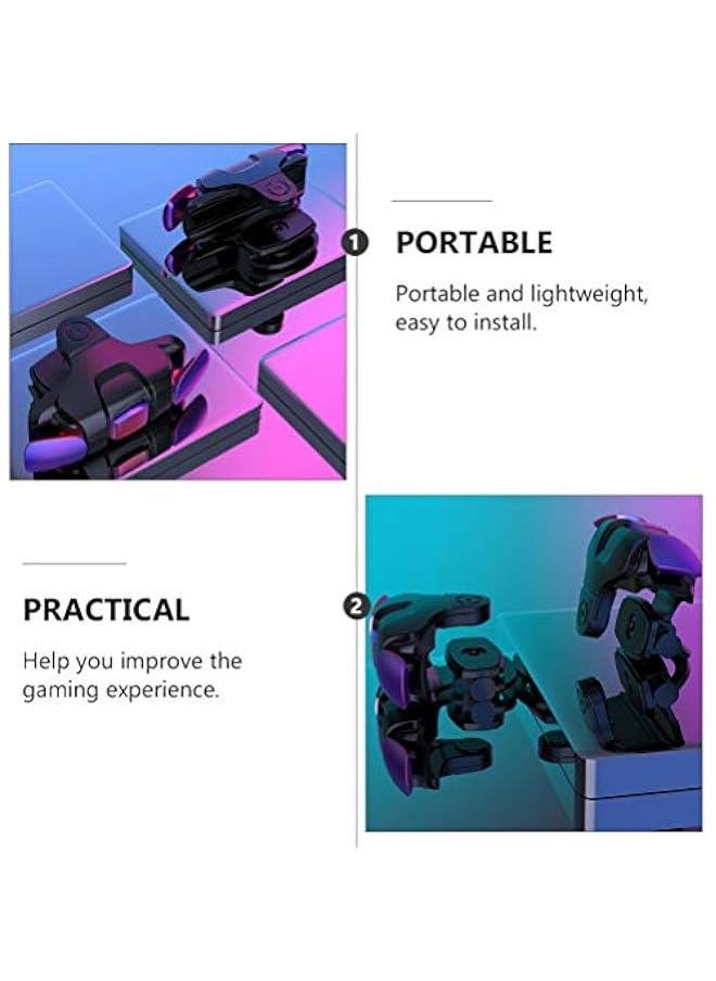 ماركة غير محددة Mobile Game Controller Trigger Gamepad Pair for Phone Accessories Assist Handle Practical  - Image 3