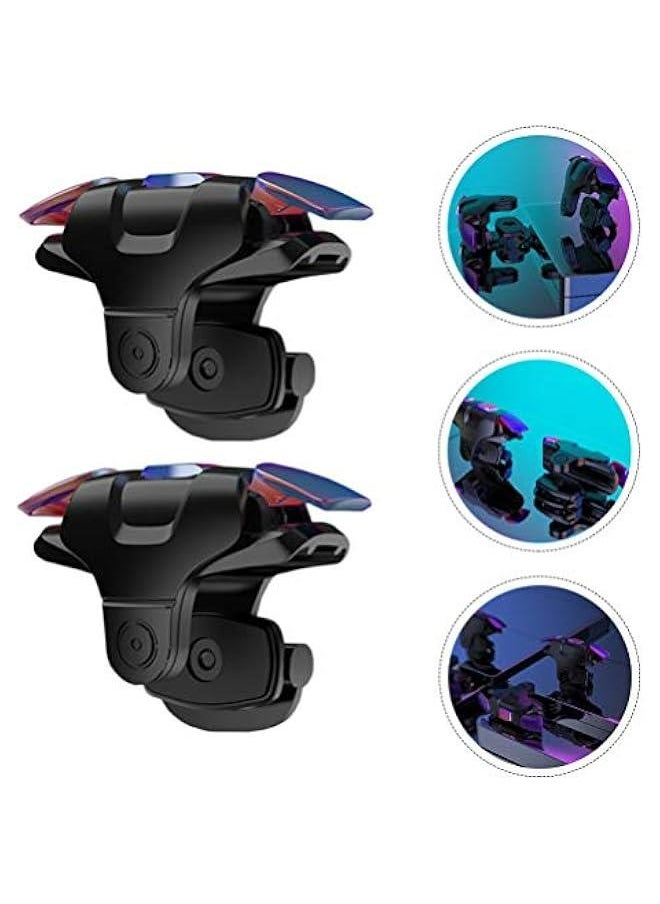 ماركة غير محددة Mobile Game Controller Trigger Gamepad Pair for Phone Accessories Assist Handle Practical  - Image 5